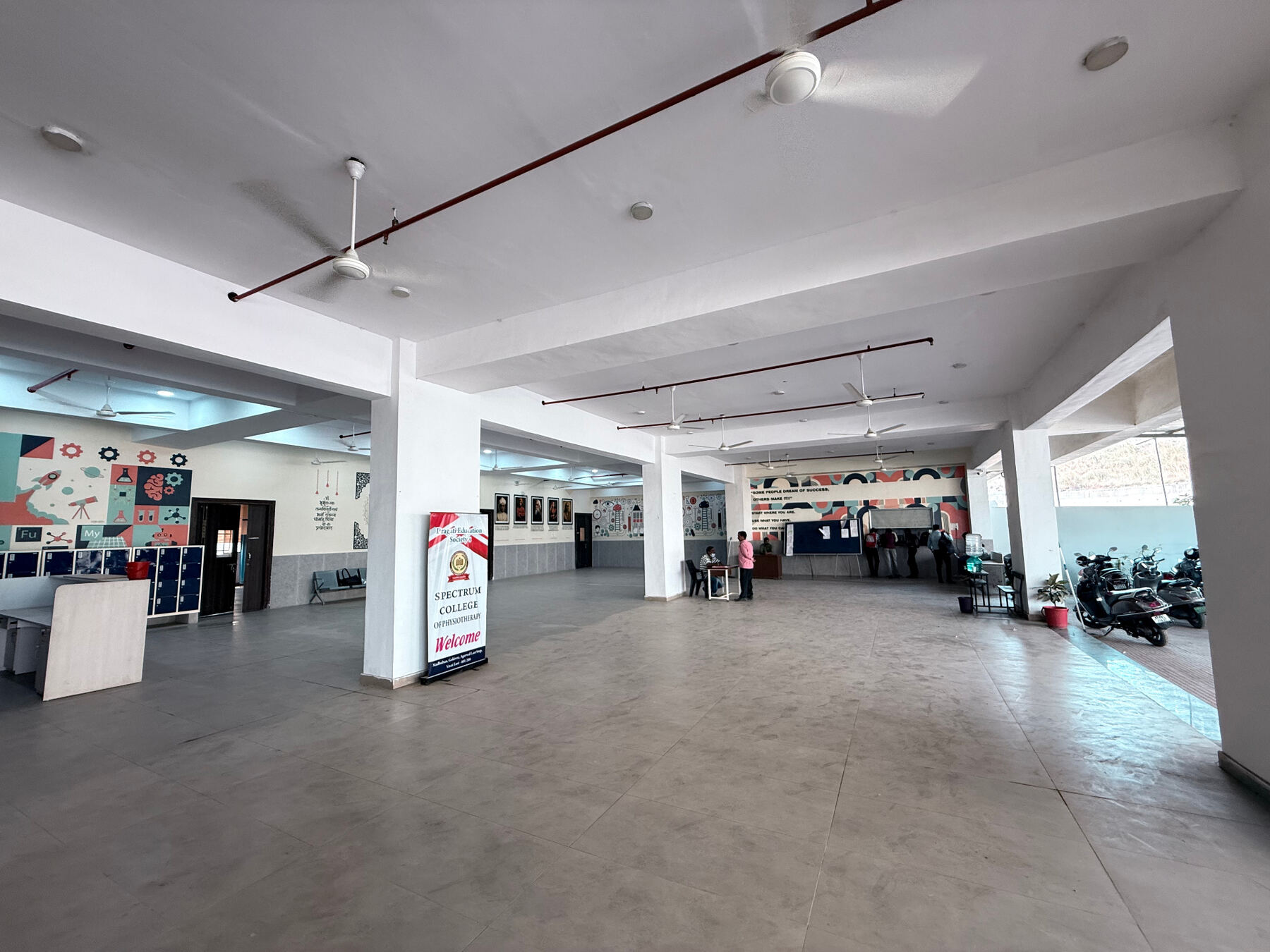 Spacious campus common area